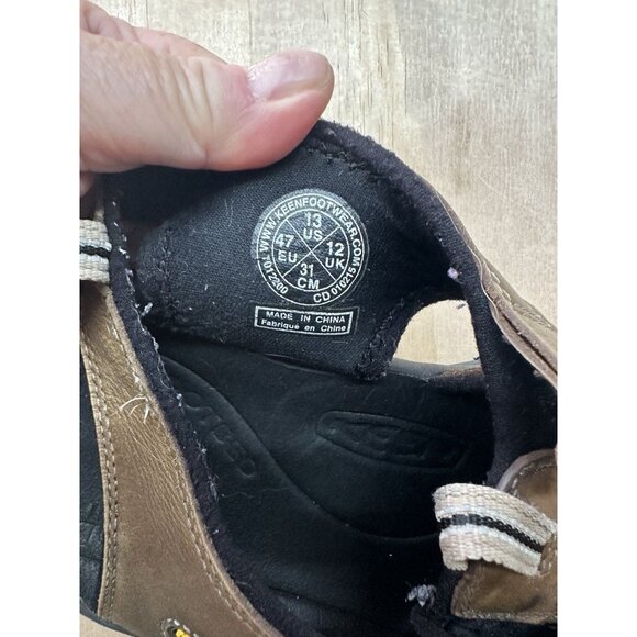 Keen Men’s 13m Leather Sandals Round Toe - Picture 3 of 7